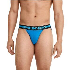 Jockey Sport Men's Stability Pouch Microfiber Jock Strap - Blue - Medium